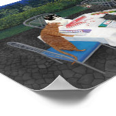 Affiche Chats Jouant au Mahjong 2 (Coin)