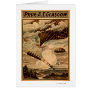 Affiche chaude de théâtre de cirque de ballon à