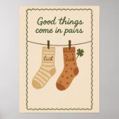 Affiche Chaussettes Chanceuses | Impression Motiva (Devant)