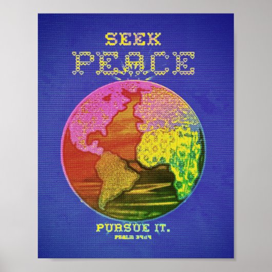 Affiche Cherchez la paix sur terre (Devant)