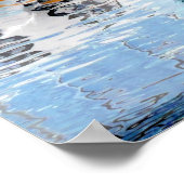 Affiche Cheval Courir dans l'eau (Coin)