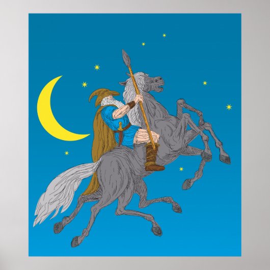 Affiche Cheval Dans Le Ciel (Devant)