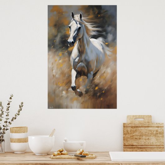 Affiche | Cheval | Style de peinture (Cuisine)