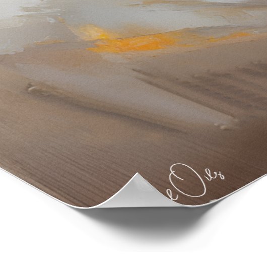 Affiche | Cheval | Style de peinture à l'huile (Coin)