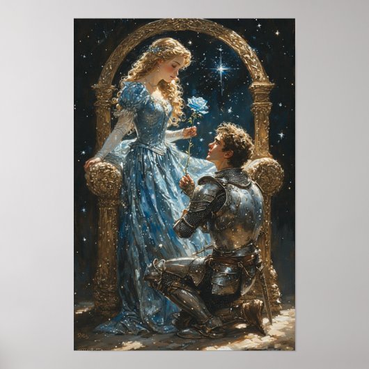 Affiche Chevalier Romantique et Princesse  (Devant)