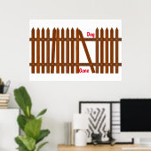 Affiche Chien Parti (Bureau à domicile)