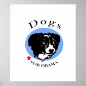 Affiche Chiens pour Obama (Devant)