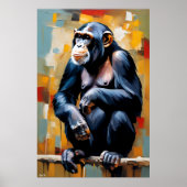 Affiche | Chimpanzé | art (Devant)