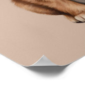 Affiche Chiots Boho avec Fleurs (Coin)