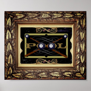 Affiche chique de décor de piscine (Hall)