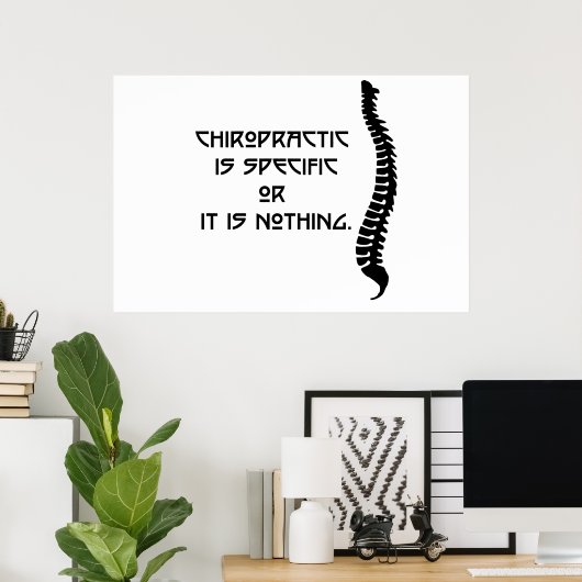 Affiche chiropratique spécifique Imprimer. De nomb (Bureau à domicile)