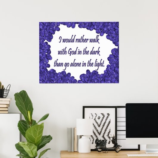 Affiche chrétienne avec inspiration (Bureau à domicile)