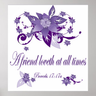 Affiche chrétienne avec l'écriture sainte Poverb