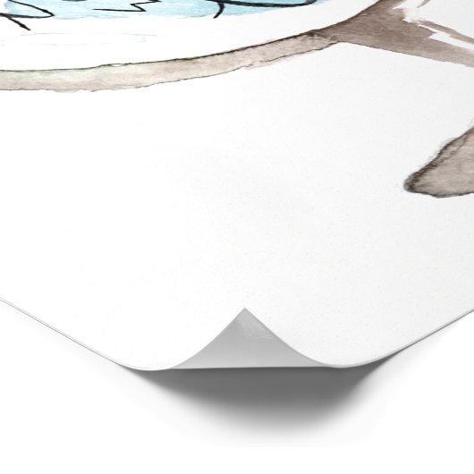 Affiche chrétienne, chanson de coteaux, globe art (Coin)