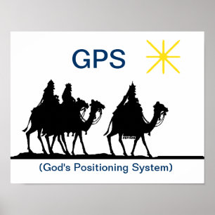 Affiche chrétienne de Noël de GPS