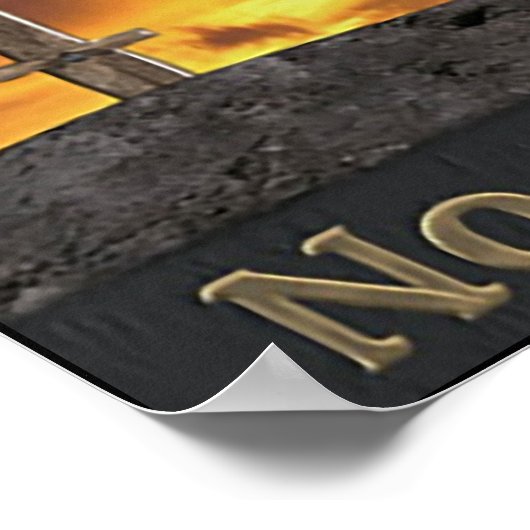 Affiche chrétienne du Calvaire (Coin)