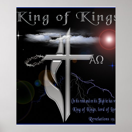 Affiche chrétienne du roi des rois (Devant)