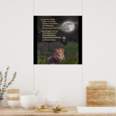 Affiche chrétienne Ne vous inquiétez de rien (Cuisine)