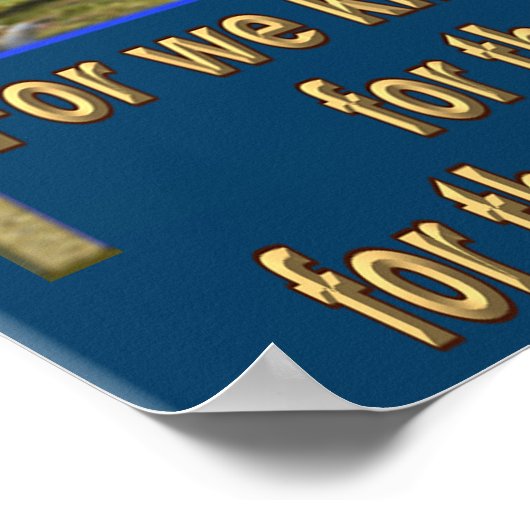 Affiche chrétienne Romains 8:38 (Coin)