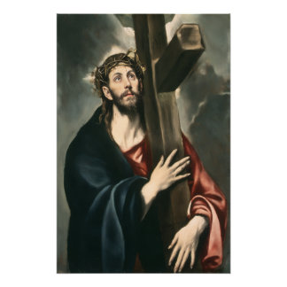 Affiche Christ portant la Croix (Lumière 2)