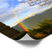 Affiche Christian Rainbow avec la Bible Verse (Coin)