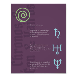 Affiche Chronos, Éon & Kairos Foto Afdruk