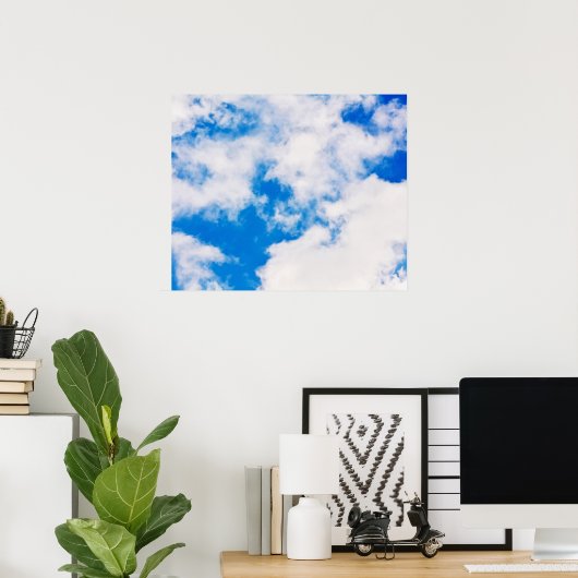 Affiche ciel et nuages (Bureau à domicile)