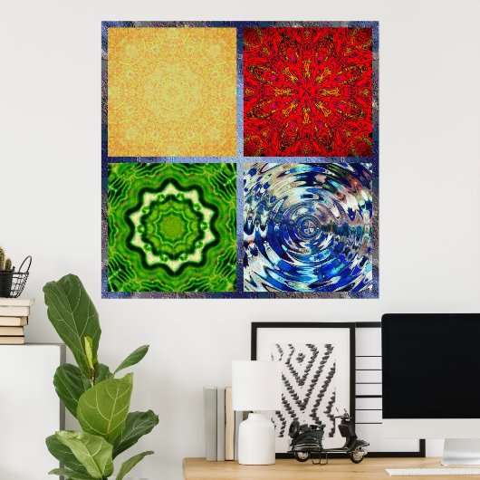 Affiche Cinq éléments (Bureau à domicile)