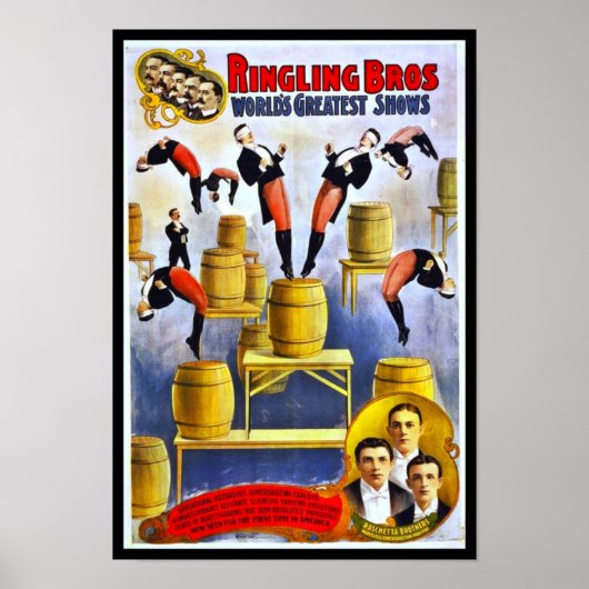 Affiche Cirque Ringling Brothers Raschetta Brother (Devant)