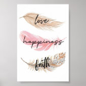 Affiche citation amour bonheur foi (Devant)