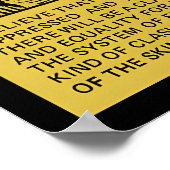 Affiche citation Malcolm X Arrêter l'oppression et (Coin)