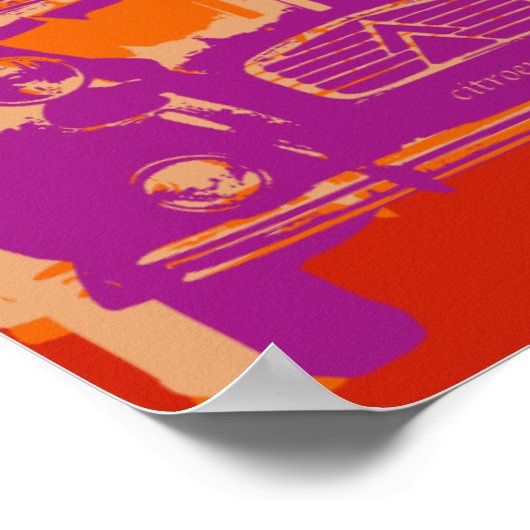 Affiche Citroen 2cv (Coin)