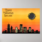 Affiche Cityscape Eclipse 2024 (Devant)