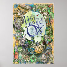 AFFICHE CLASSIQUE DE LE MAGICIEN D'OZ - tous les p