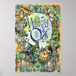 AFFICHE CLASSIQUE DE LE MAGICIEN D'OZ - tous les p
