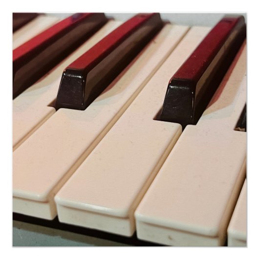 Affiche Clavier de Piano (Devant)