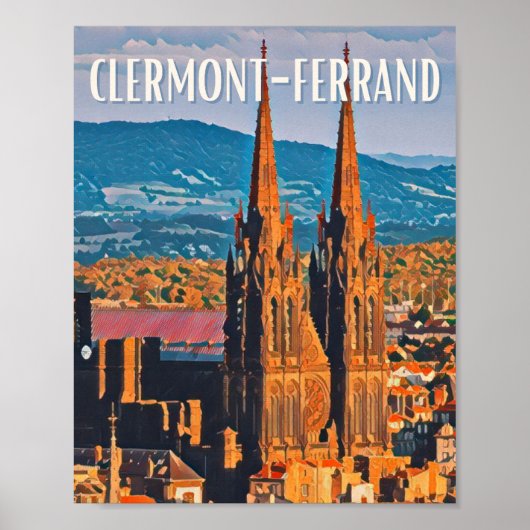 Affiche Clermont-Ferrand Photo Vintage  (Devant)