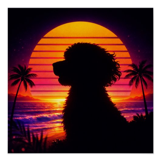 Affiche Cockapoo - Cadeau Rétro pour Amateur de Ch (Devant)