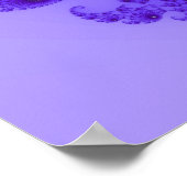 Affiche Cœur Bleu Violet (Coin)