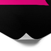 Affiche coeurs de fierté bisexuelle (Coin)