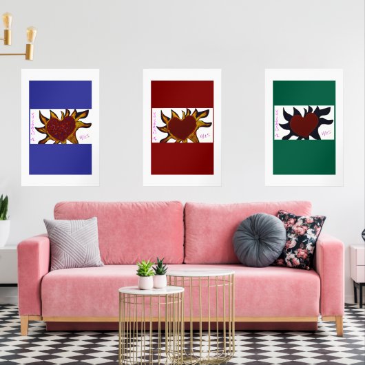 Affiche Cœurs en Feu (Salon)