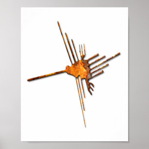 Affiche Colibri de Nazca rouille