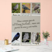 Affiche Collage d’Oiseaux de l'Étang Burbank – (Mariage)