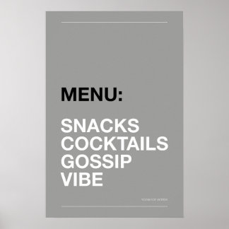 AFFICHE : COLLATIONS – Affiche de cuisine drôle