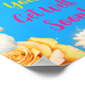 affiche coloré obtenir bien bientôt (Coin)