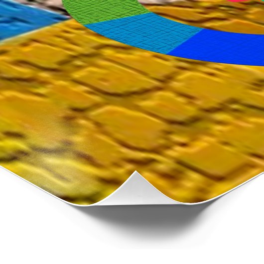 Affiche colorée (Coin)