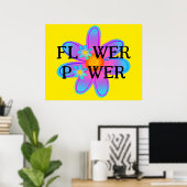 Affiche colorée d'alimentation en fleurs (Bureau à domicile)