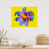 Affiche colorée d'alimentation en fleurs (Cuisine)