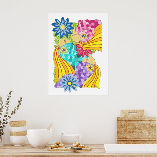 Affiche colorée de Cockatiel (Cuisine)