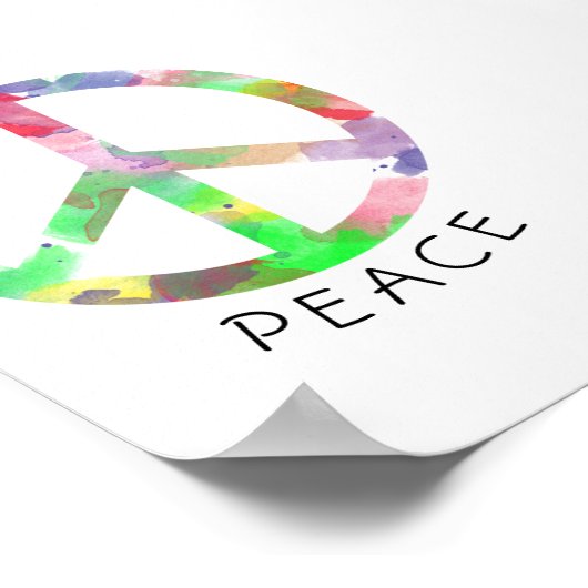 Affiche colorée de l'aquarelle (Coin)